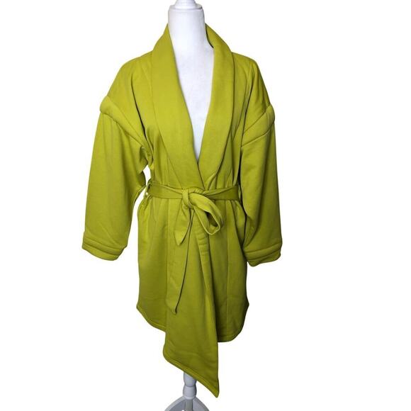 NWT TEREA Women's Alaina Vibrant Wrap French Terry Jacket Sz: M Vibrant Spring - Picture 2 of 16